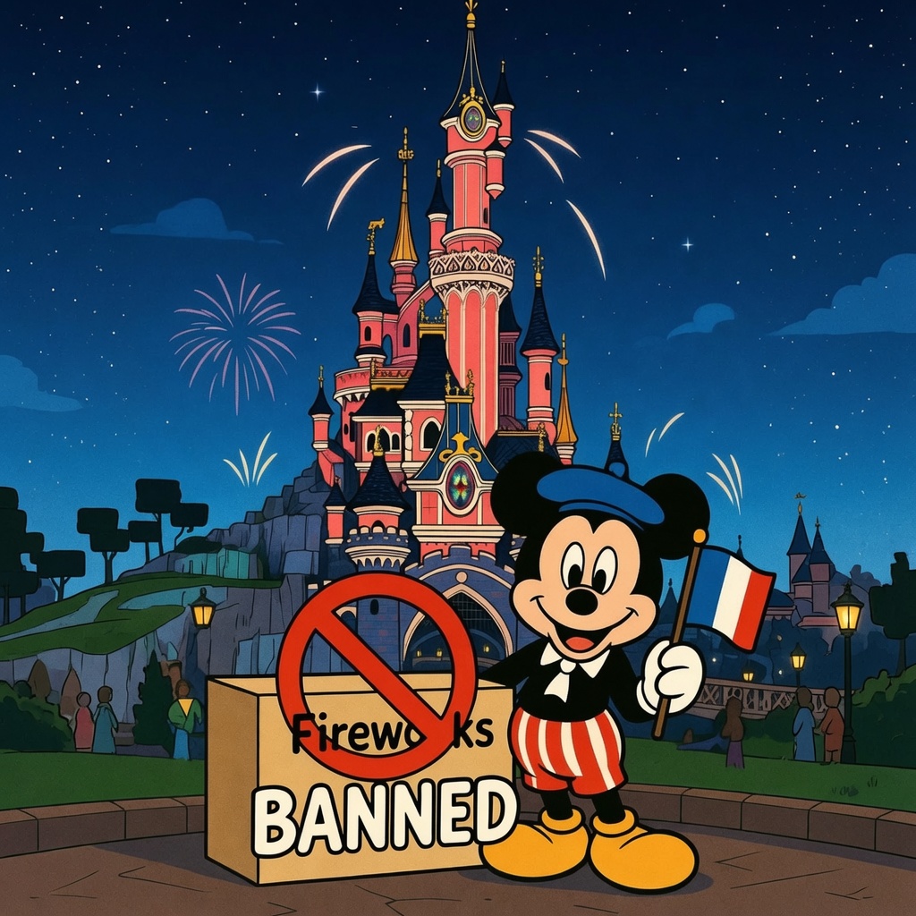 AddictedDisney's tweet photo. News for anyone heading to Disneyland Paris for Bastille Day. With the heatwave forcing a regional fireworks ban, the 14 July show is still on, but adapted to run on drones and castle projections rather than pyro. Not cancelled, just reworked ✨ #DisneylandParis #BastilleDay https://t.co/zn7WlbLkzr