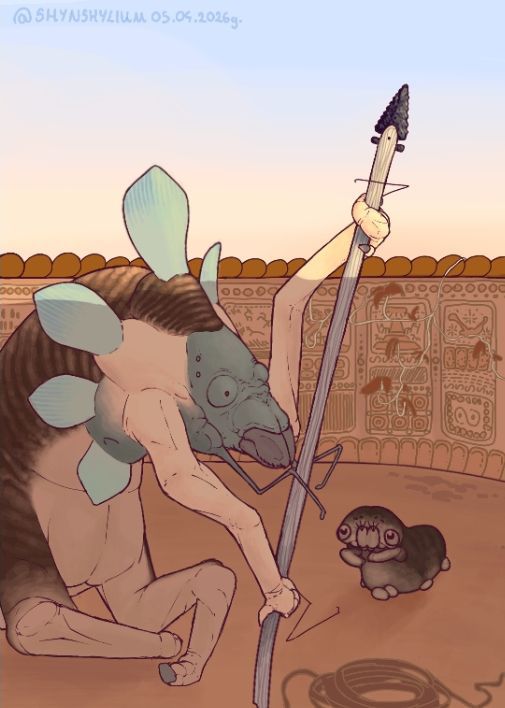 Shynshylium's tweet photo. drawings I've made for #alienbiospheres on yt by @biblaridion 

sorry for not being alive for like.. a year
im sorryyyy:< https://t.co/bnfRJ17WQF