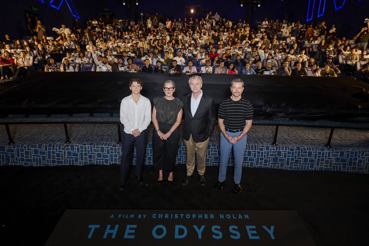 UniversalIND's tweet photo. Universal Pictures Presents A Special Fan Screening of THE ODYSSEY in Mumbai.

#OdysseyIndia https://t.co/ezSkE0twyR