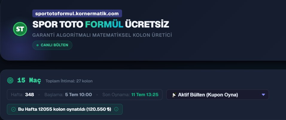 CornerTr's tweet photo. Yarın ilk maç erken başlayacak geceden yapmak lazım kuponları erteleme maçları muhabettine beklemek zorunda kaldık, kimilerinin haberi olmadığı için yaptı artık herkese bol şans gerekiyor

Son Oynanma: 11 Temmuz 13:25

#sportoto #formul https://t.co/NLtxHjeGZ6