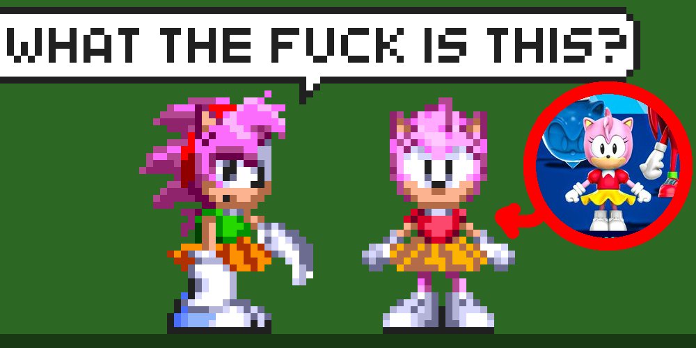 CrystalLight225's tweet photo. ...What the fuck is this?
(I made this sprite really quickly)

#AmyRose  #sonicthehegdehog #Sprite https://t.co/LVlffqcNfS