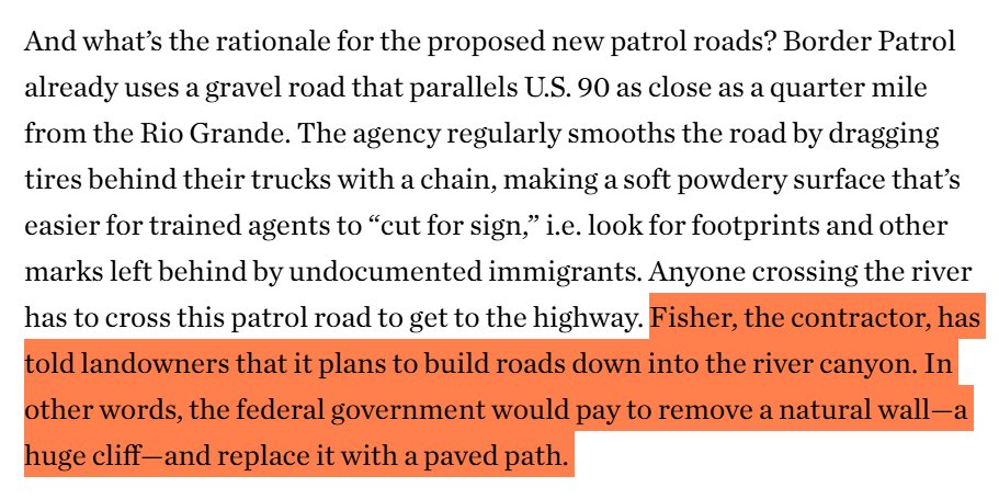 LaikenJordahl's tweet photo. The Big Bend construction plan is genuinely insane. DHS will spend $4.3 billion tax dollars to build NEW access roads into inaccessible canyons that currently see almost no border crossings. Politically connected contractors will get rich while making smuggling easier. https://t.co/EBGdeyrUnQ