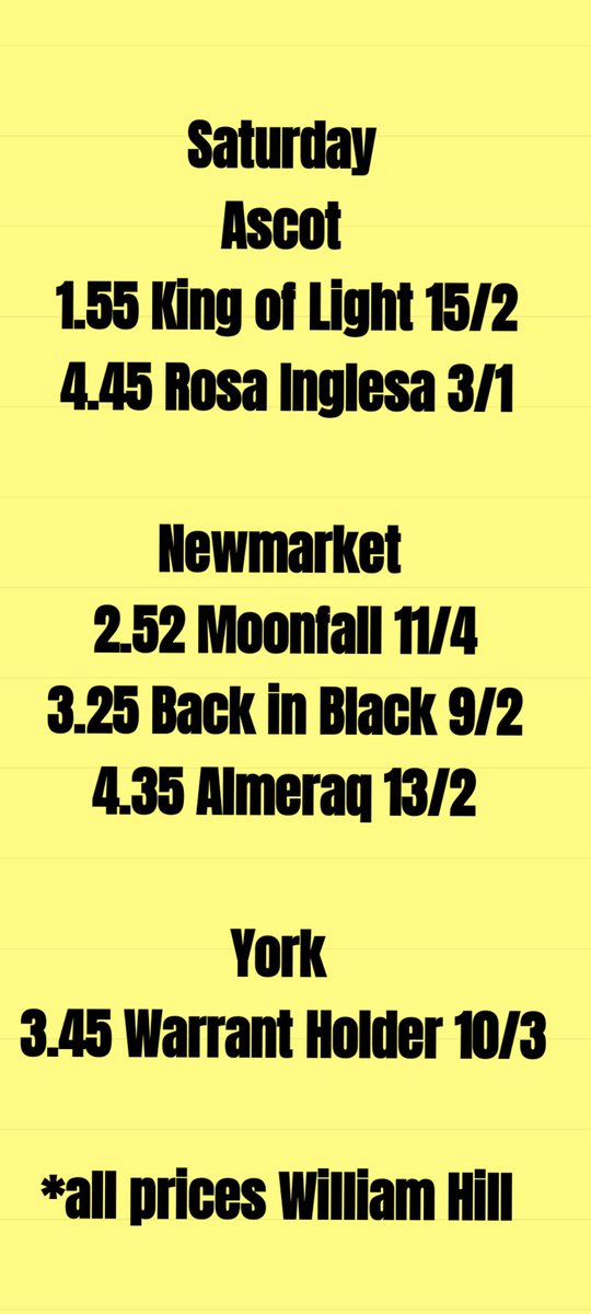 Goldstartipping's tweet photo. 🐴A busy day tomorrow 👇 https://t.co/rxwGWl7urj