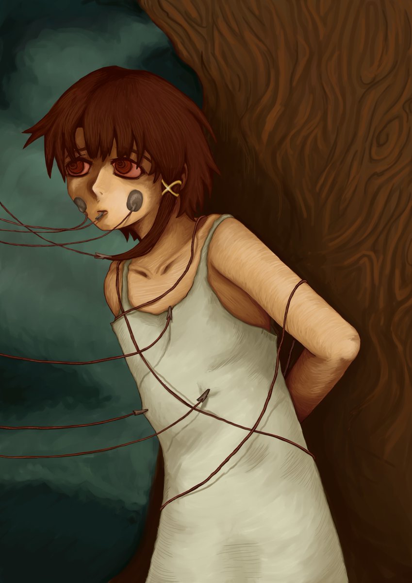33trillionbill's tweet photo. Wired Saint Sebastian #serialexperimentslain #myart https://t.co/mCTS3z44dS