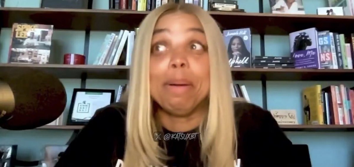 notthefakeDNP's tweet photo. Jemele Hill: I hate white people! They’re always appropriating our culture!

*Has blonde hair. https://t.co/VsTdZLVtBp