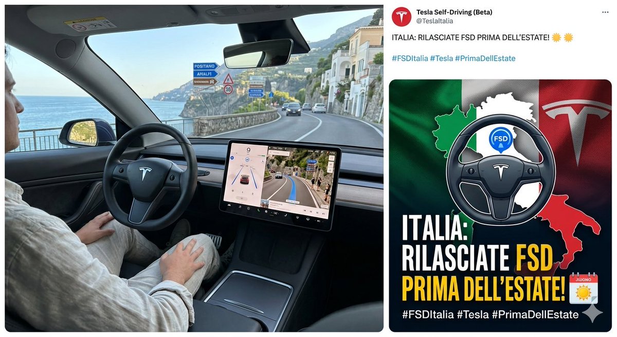 ErricoDeRosa's tweet photo. 🚨 CLAMOROSO: TESLA HA RICHIESTO IL MUTUO RICONOSCIMENTO IN ITALIA! 🇮🇹

Non è più una speranza: il Direttore Generale per la Motorizzazione ha appena confermato nero su bianco che l'istanza per il TESLA FSD è ufficialmente in fase di istruttoria al MIT.

Olanda, Belgio, Danimarca, Lituania ed Estonia lo hanno già validato. 

Ora c'è un'urgenza assoluta: 

L'ESODO ESTIVO☀️

Siamo a metà luglio. Le autostrade sono congestionate e la stanchezza al volante è letale. 

Sapere di poter attivare questo scudo di prevenzione attiva su migliaia di vetture per proteggere chi viaggia, non ha prezzo. 

L'FSD può salvare vite OGGI.

Ministro @matteosalvinimi, Direttore Servedio Gaetano, Pres. @GiorgiaMeloni, @mitgov_it, On. @PastorellaGiu: il dossier è sulla vostra scrivania. 

Anticipiamo l'Europa e facciamo la differenza. Sblocchiamo questa tecnologia subito per un'estate più sicura!

Approviamolo SUBITO per garantire vacanze sicure agli italiani! 🚗

La sicurezza stradale non può aspettare l'Europa. 💪🏻

@Tesla @elonmusk @tullio_ferrante @AntonioIannone @teslaeurope @tesla_italia @MirkoMontagna0 
#TeslaFSD #SicurezzaStradale #EsodoEstivo #FSDItalia #MITInnoviamo #FSDItaly #FSDSupervised #GuidaAutonoma
#FSD #Innovazione https://t.co/H9r9wUMOdk