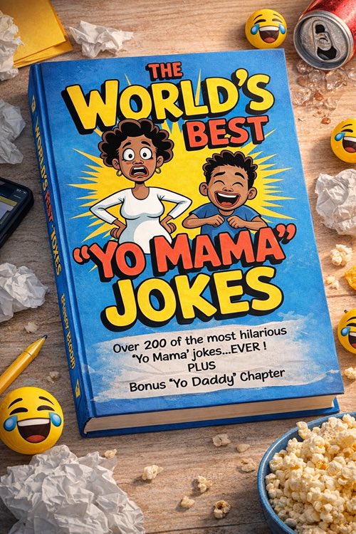 dacomedyzone1's tweet photo. The World's Best "Yo Mama" Jokes
😂😂😂😂😂😂😂😂😂😂😂😂😂😂😂😂😂😂😂😂😂😂😂😂😂😂😂😂

 40% Off Sale ➡️ https://t.co/sqiTPkFz48

#jokes #yomama #laugh https://t.co/RfOPlxpQLB
