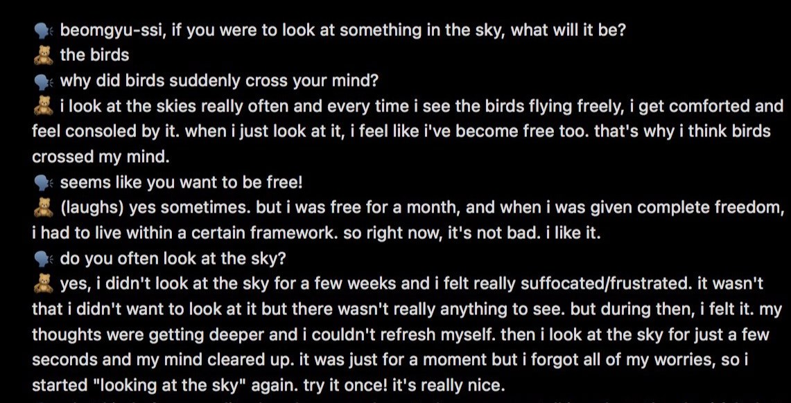 ghostingsoobin's tweet photo. beomgyu who romanticizes every aspect of his life, such as listening to music, looking at the sky, eating something good, taking photographs, has even romanticized his beating heart, being alive...which is something extremely obvious but which we must often remind ourselves of ♡ https://t.co/xX6tcFgvx7