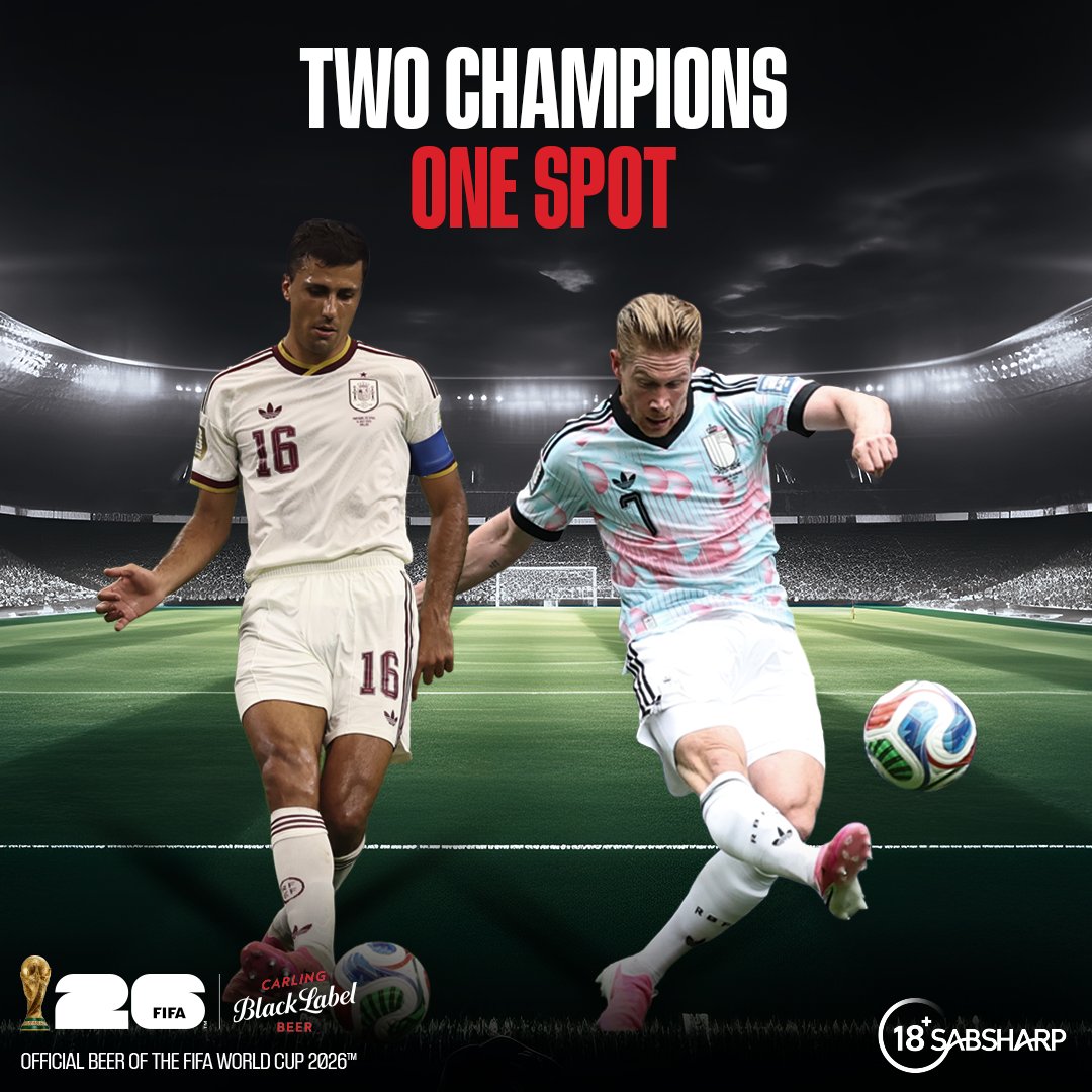 blacklabelsa's tweet photo. Champs it's the reunion yama-general.  

✔️ Champions 🏆​
✔️ Played for the same team ⚽️​
✔️ Bayalazi 🔥​
​
But tonight, only one can boss the midfield.​ 

​❤️ Like for Rodri​
🔁 Repost for De Bruyne​

I’m dropping 6-packs in the DMs.  #MadeForChampions #FIFAWorldCup https://t.co/tmTy8uBdG0