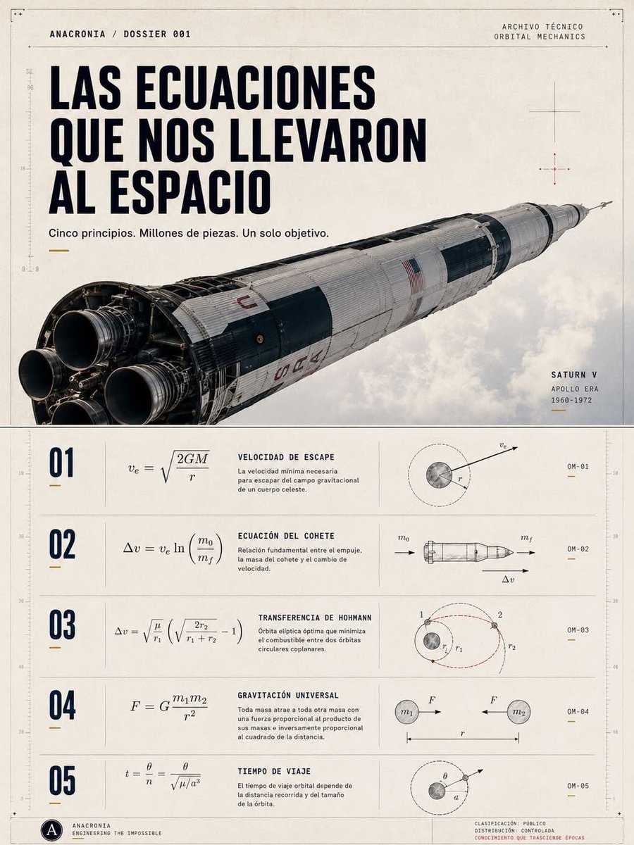 eljohninc's tweet photo. Hubo un tiempo en el que viajar a la Luna parecía imposible. No porque faltaran cohetes, sino porque faltaban respuestas.
.
Fuente: anacronia

#ExploraciónEspacial #IngenieríaAeroespacial #Física #Apollo #ANACRONIA #altofilo https://t.co/wnyzQy4VkB