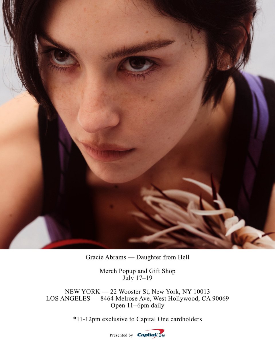 gracieshq's tweet photo. Celebrate the release of Daughter from Hell with us next weekend at the merch popup and gift shops in LA and NYC !!!! Open 11-6pm daily from July 17-19

❤️ 8464 Melrose Avenue, West Hollywood, CA 90069
❤️ 22 Wooster St, New York, NY 10013 https://t.co/uwo9aT5xVC