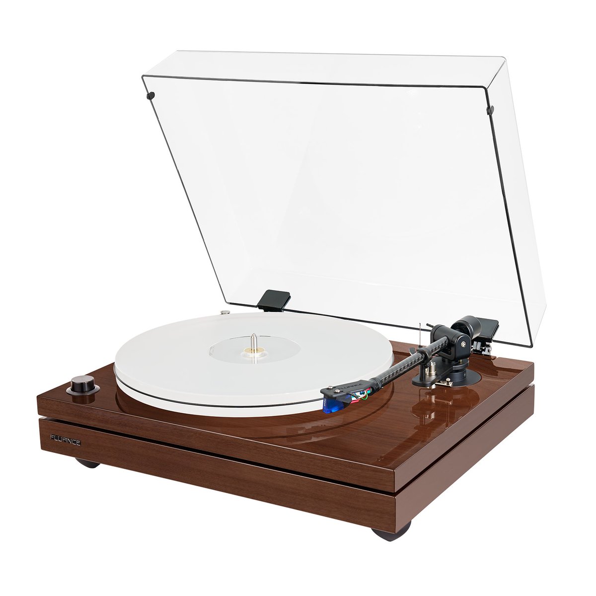 analogplanet's tweet photo. @Fluance takes customer feedback to heart, and thus we have their new top-of-the-line turntable, the RT87. Among the RT87 table’s new elements include dual-plinth construction &amp; an entirely redesigned carbon-fiber tonearm. @juliecmtweets elaborates https://t.co/KrJAeknhFc https://t.co/jY15zy8EUI