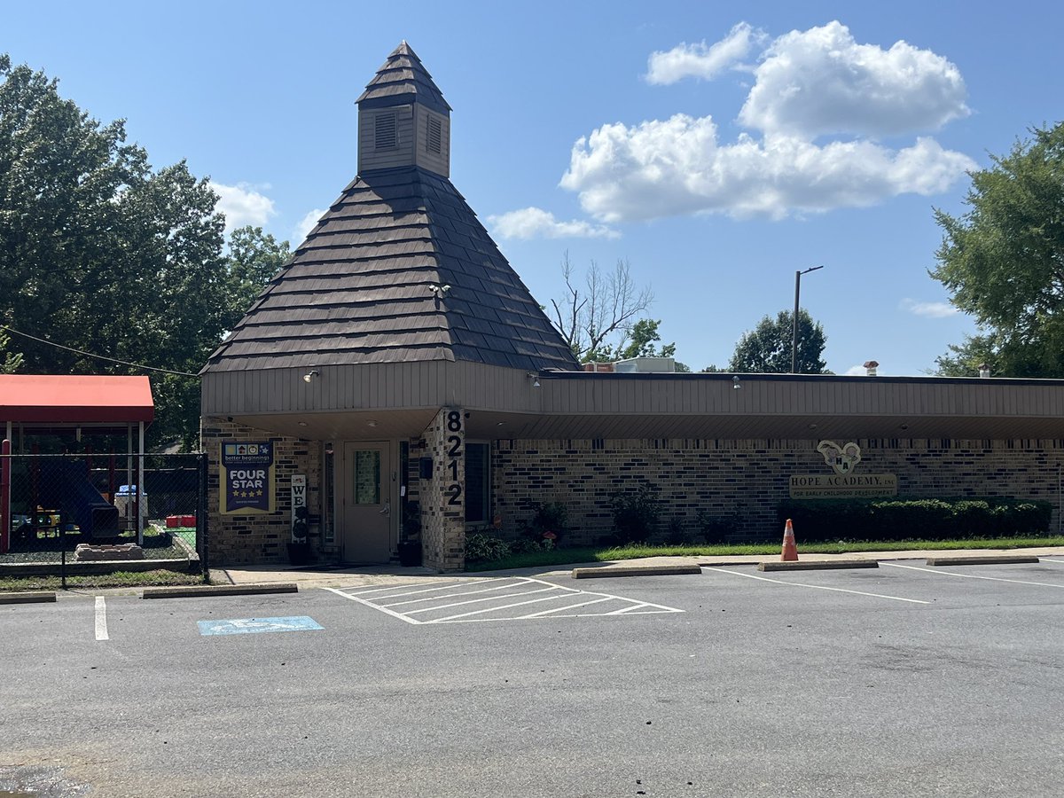 BlakeDeJarnatt's tweet photo. Hope Academy Inc. has been shut down by the Arkansas Department of Education following the arrest of owner Hope Jones. No trespassing signs, blockades barring entry to the parking lot, and a memorial for the infant have been added in the last 24 hours. https://t.co/xA1T3bOAFW