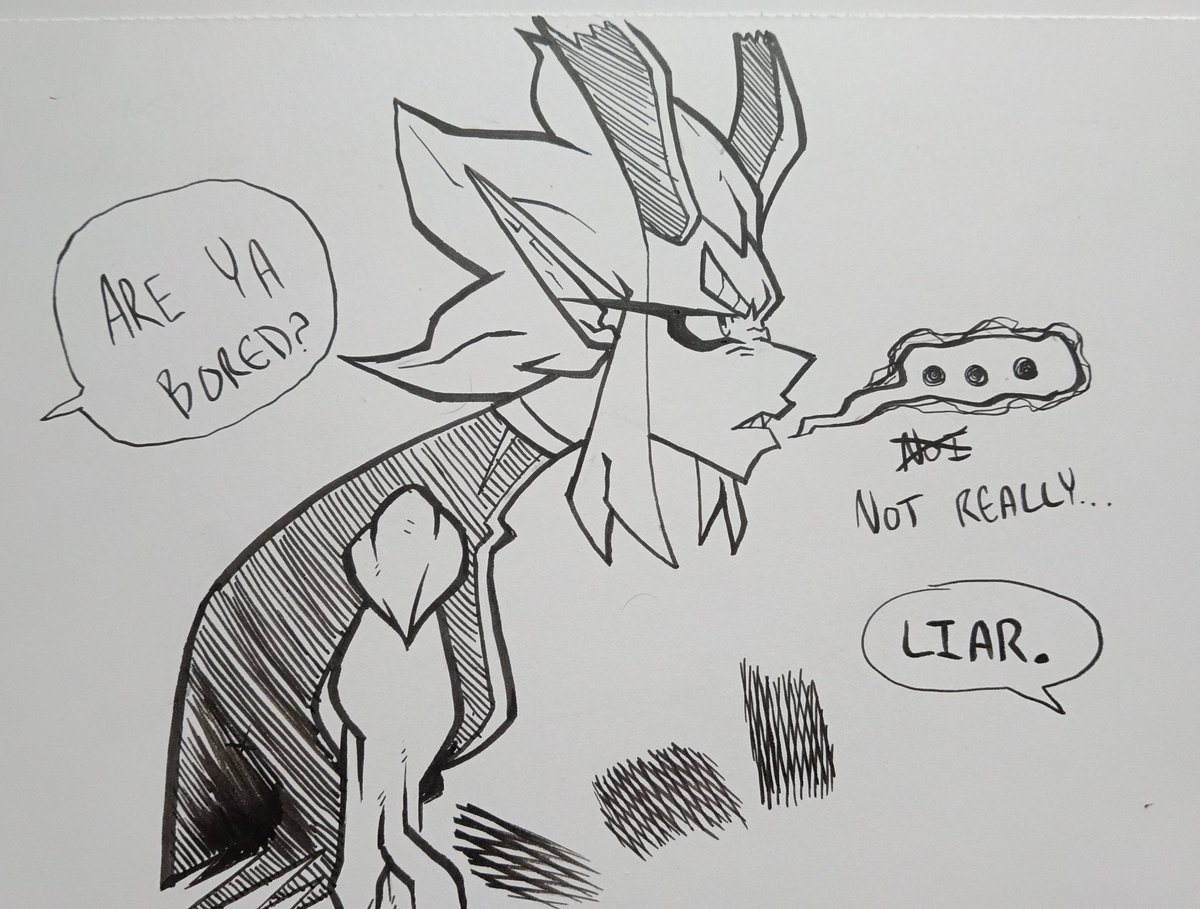 jetmonkeyarts's tweet photo. Wifi's off from a power outage. Down to do some traditional drawing requests till then https://t.co/ktIx8H5BOp
