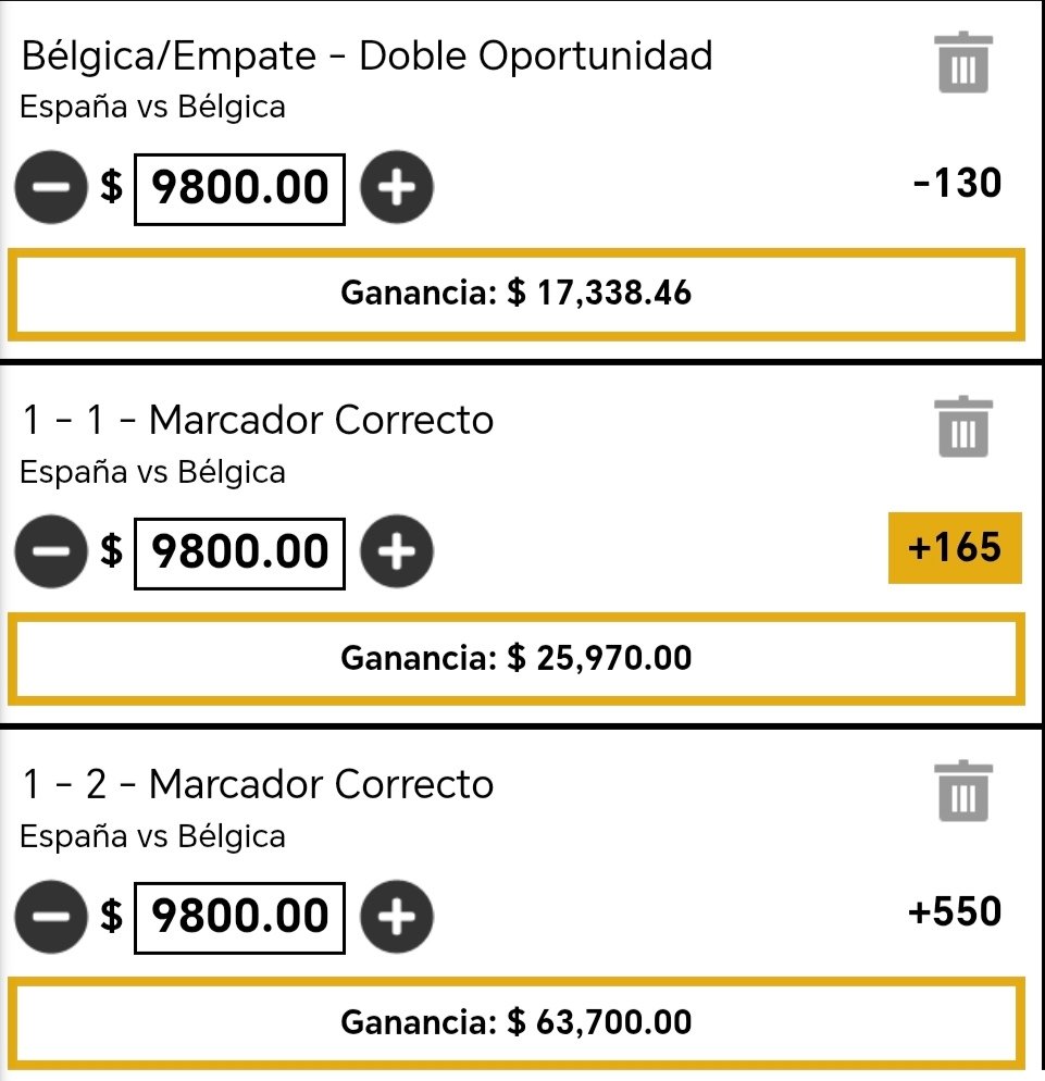 TOYOGUAJARDO's tweet photo. Bélgica win or tie Today. Big ticket. @FDSportsbook @DKSports @CodereMX @calientesports @BetssonSV @Betano_arg @BetWarrior_Arg @bet365 https://t.co/c2Owl1O2HL