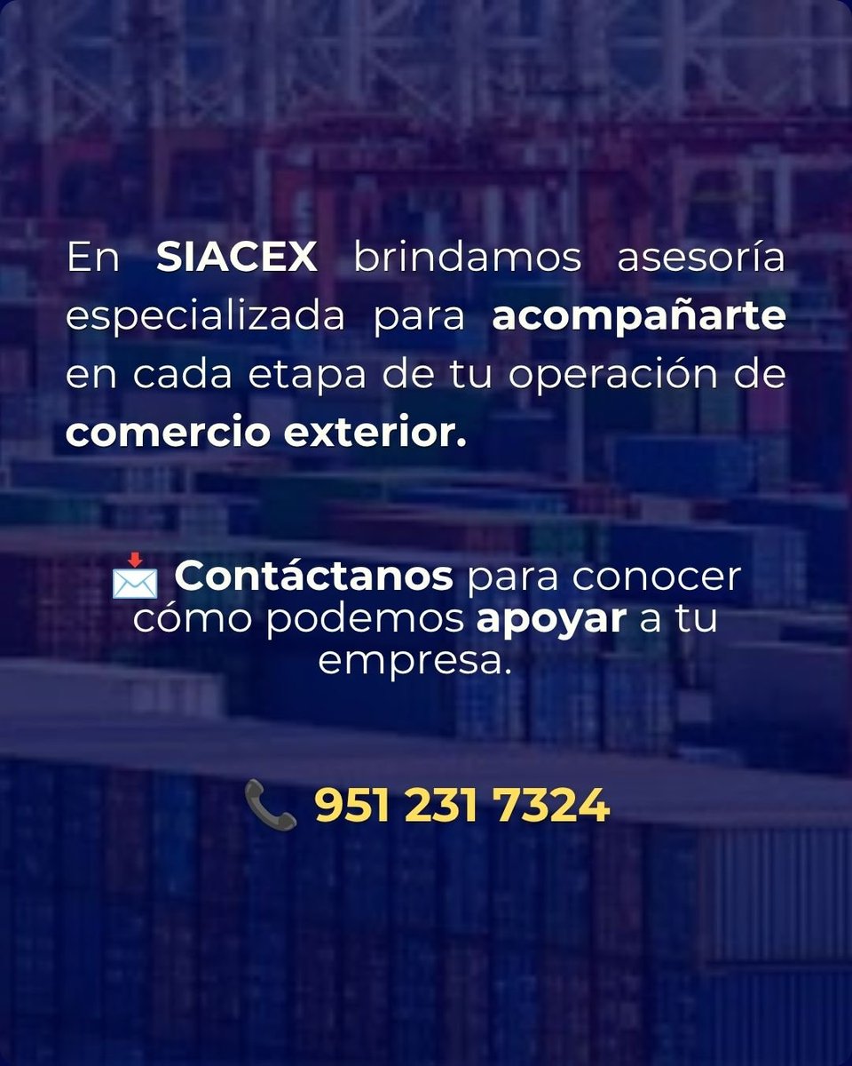 siacex1's tweet photo. Revisa los requisitos que necesitas para comenzar a Exportar e inicia tu aventura 🌏✈️
En Siacex Consultores te acompañamos en cada paso que necesites realizar ✨
📱 Contáctanos: 951 231 7324
#siacex #logistica #exportaciones #mex #aduana https://t.co/el7anDUiQj