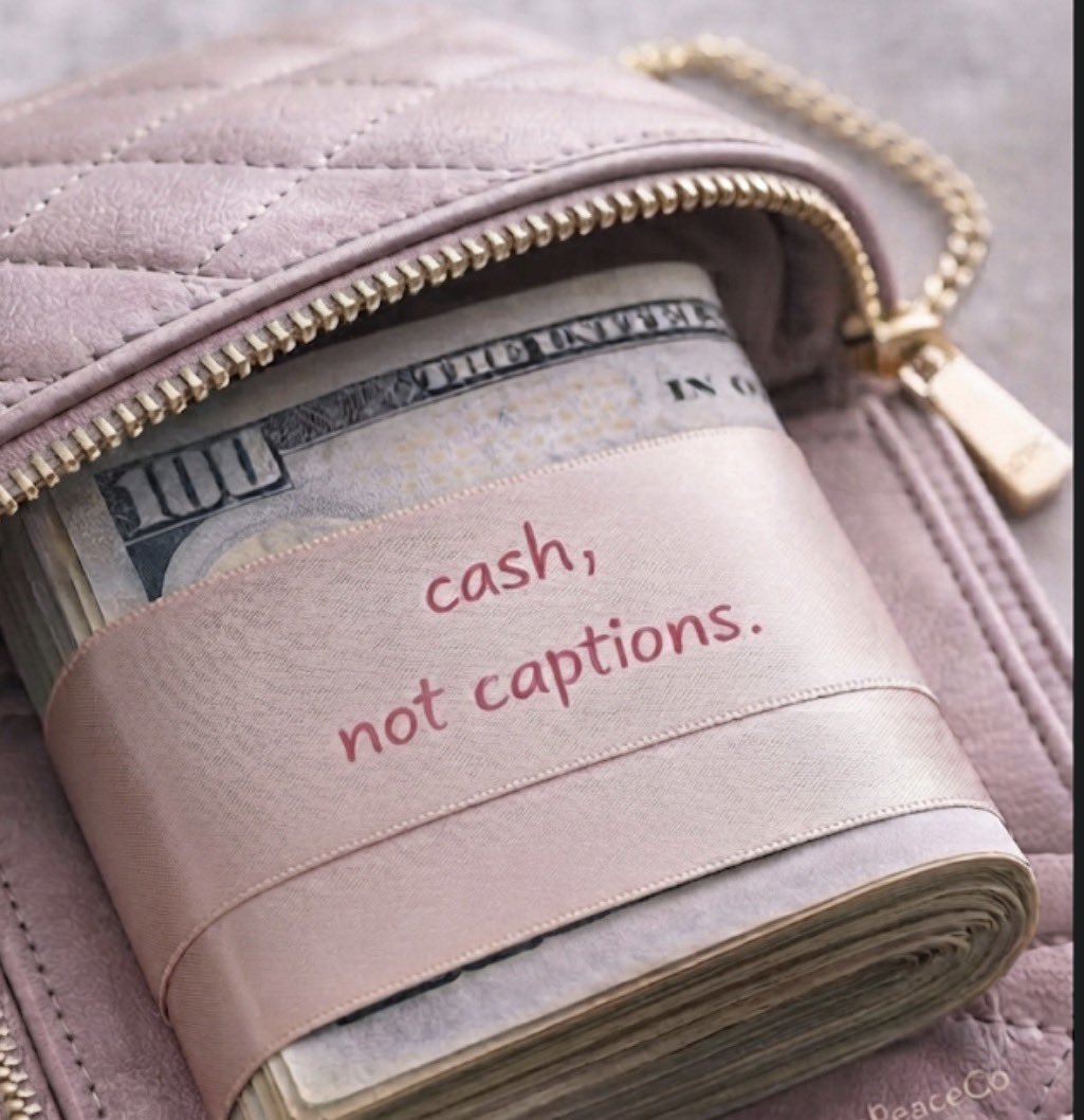 AspiringGyal's tweet photo. Cash, not captions. Keep that talk, I’ll take the money 💰✨ https://t.co/QgCu5FaUWY