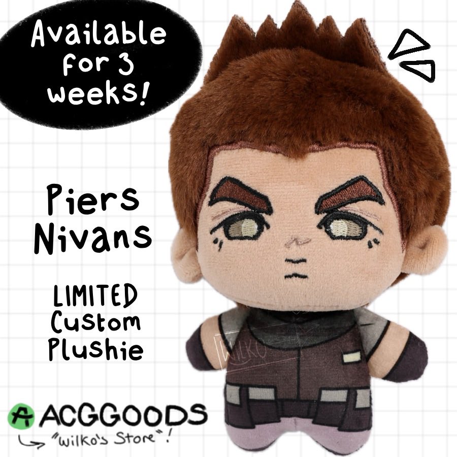 WilkoMelo's tweet photo. PIERS CUSTOM PLUSHIE NOW AVAILABLE FROM MY ART SHOP WITH PRODUCT PHOTOS!!✌🏼

I am so over the moon with the amazing work from @ACGGoods to help me make him real!! :D

Link + more info below!

https://t.co/5boqq0NAYm https://t.co/4nr7BFvGkf