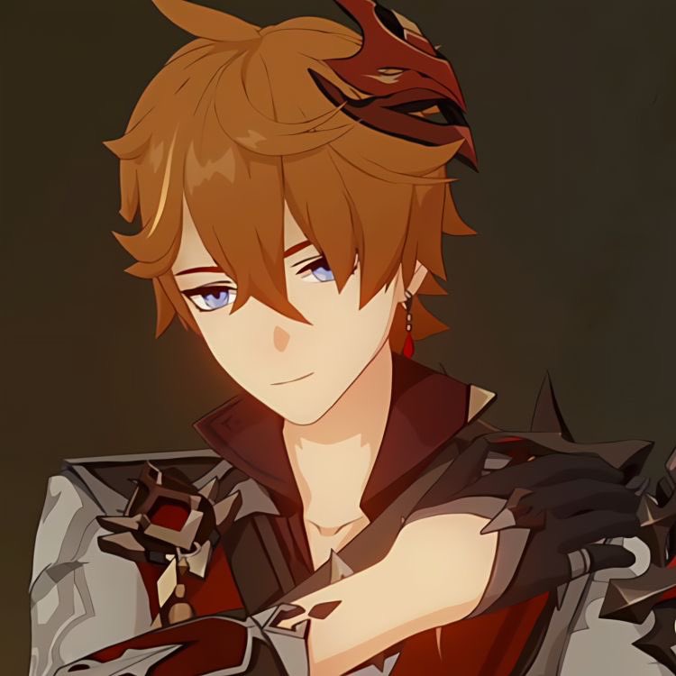 inkotani's tweet photo. I love whenever Childe does an expression like these and his eyes look sharp https://t.co/yvDfxHu6gB
