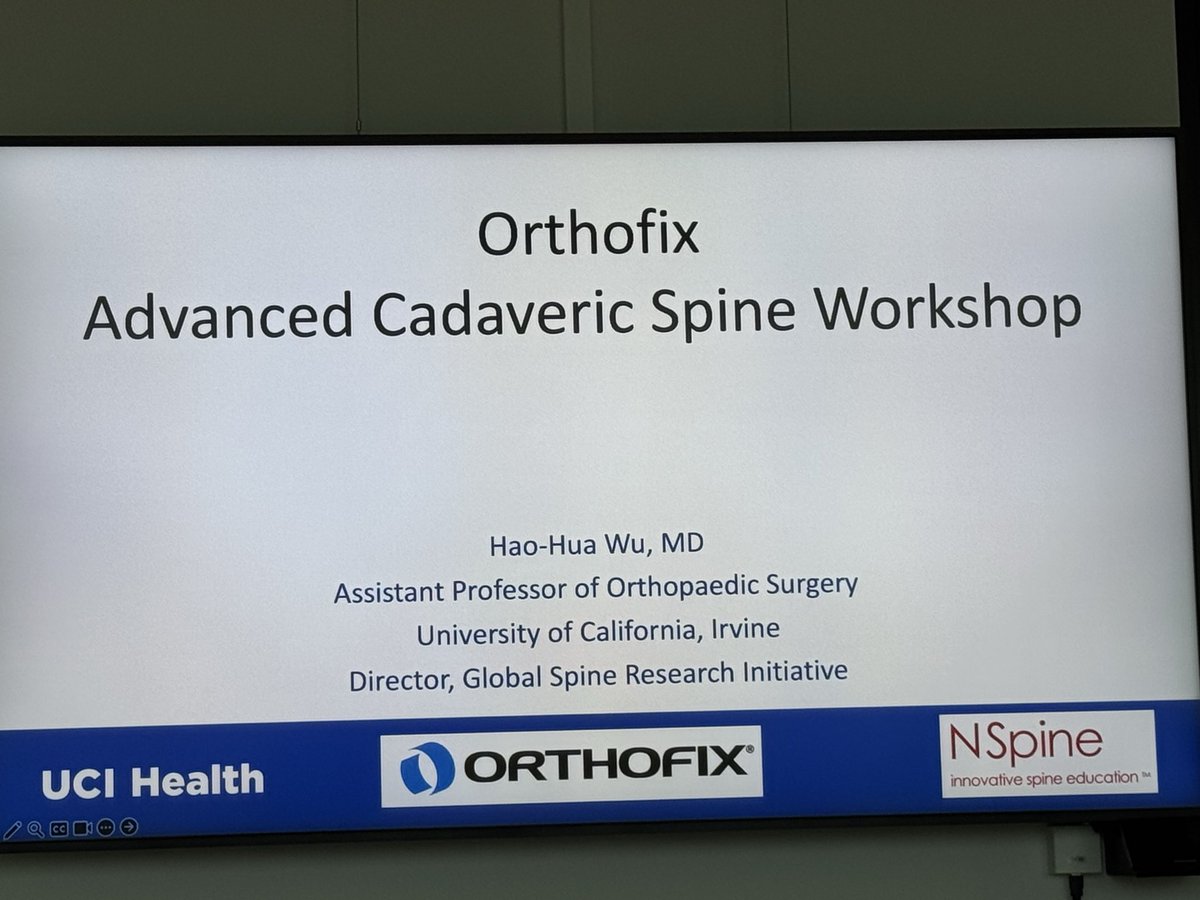 zyadaldosari1's tweet photo. Grateful to complete the Advanced Cadaveric Spine Workshop at the University of Bern. Excellent hands-on training in cervical and thoracolumbar spine surgery. Thanks to @NspineE,@OrthoFIX , and the faculty!

#Orthopaedics #MedEd #CadaverLab https://t.co/9xsqwHTvbo