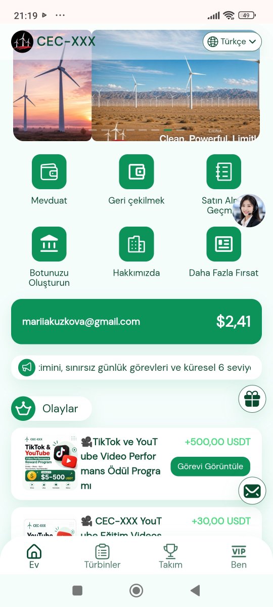 SonSen71's tweet photo. Güzel bir proje denk geldim. Rüzgar enerjisi yatırım yaparak kazanç elde edebilirsiniz 
https://t.co/Ju3RvN2xQM https://t.co/JIb4QwY1gl