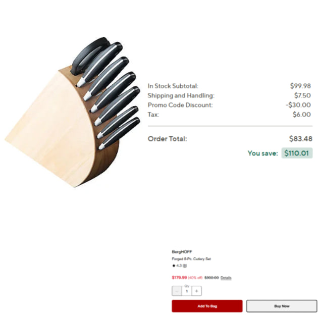 brittneys_deals's tweet photo. #QVCFinds #QVCPartner #ad
BergHOFF Forged 8-Piece Knife Set with Block
Now $69.xx
Was $179.xx
For new accounts!
Use code HELLO30 at checkout
https://t.co/IoOvoyYDda https://t.co/3hCJPIbpeR
