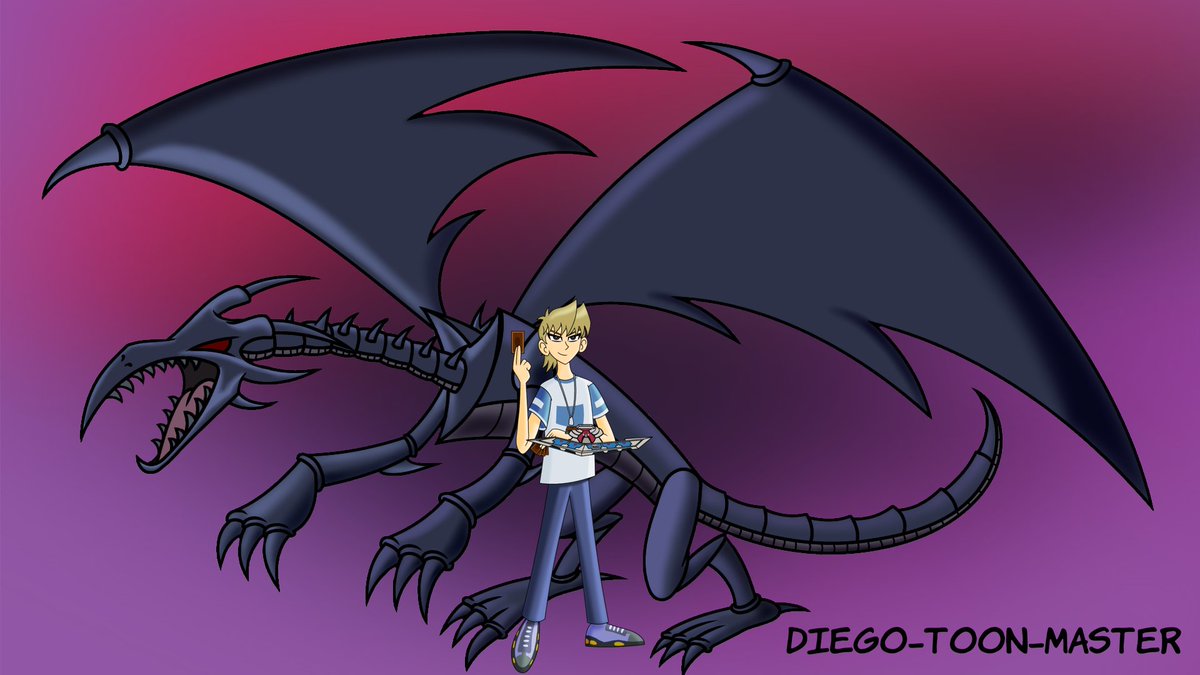 diegotoonmaster's tweet photo. Jonouchi (Joey) y el Dragón Negro de Ojos Rojos #yugioh #redeyesblackdragon https://t.co/CV5pIdaCLo