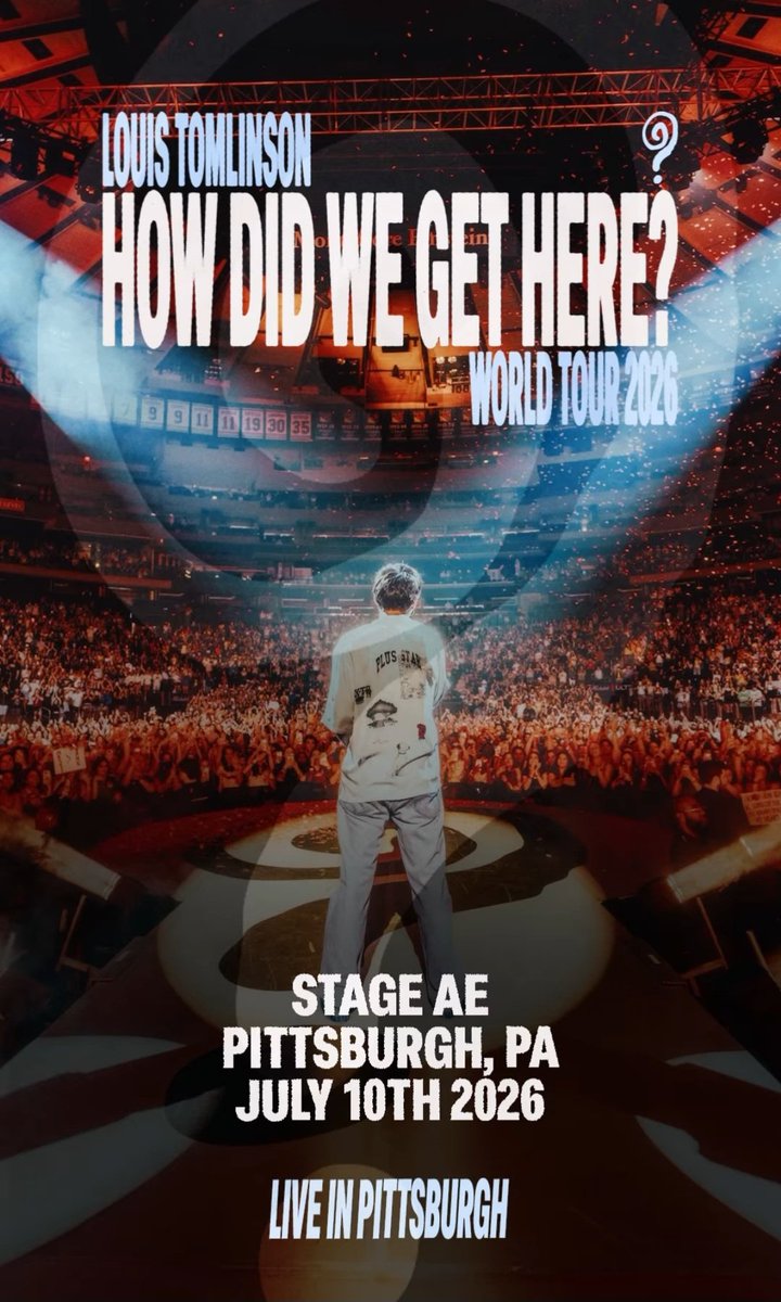 vs19671's tweet photo. Louis Tomlinson How Did We Get Here?  Pittsburgh. Tonight!
✗✗ ⃤  
︶  
#LouisTomlinson #HDWGHWTPittsburgh #HDWGHPittsburgh https://t.co/O367RyjQbr