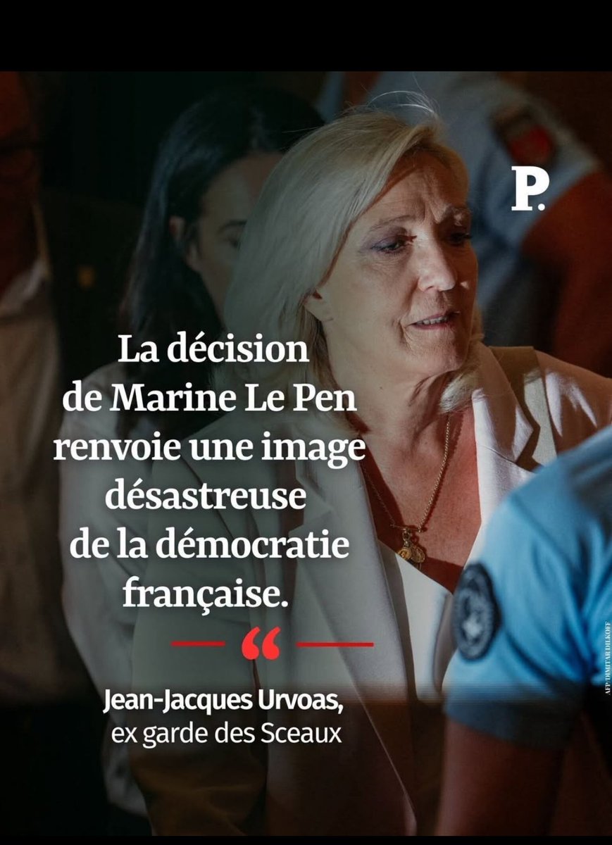 Mapi421's tweet photo. L'ancien garde des Sceaux met le doigt sur une vérité : la candidature de Marine Le Pen n'est pas seulement une provocation politique, c'est le symbole d'une faillite morale absolue.
C'est le comble du cynisme et de l'imposture... https://t.co/cbHjQk5Ew7