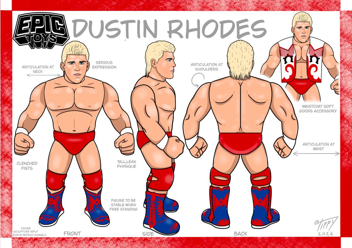 dustinrhodes's tweet photo. Coming soon!!! Sorry for late announcement!!
I have joined @epictoysuk and we are releasing these 2 action figures soon. Throwback WCW!!
Incredible grab, get ready to own both figures. Always wanted a figure with the blue and gold jacket. #actionfigures #dustinrhodes #TheNatural #epictoysuk