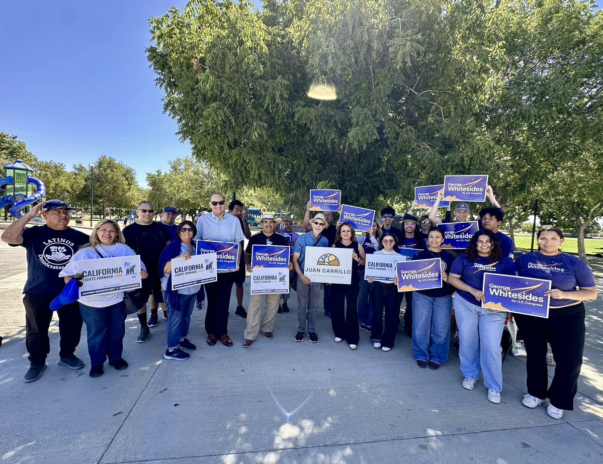 CA_Dem's tweet photo. Huge thank you to Latino Democrats of the Antelope Valley for hitting the doors with us this summer. Latino communities deserve to be heard and represented at every level of our democracy.

We're proud to stand together and continue working to re-elect @gtwhitesides! https://t.co/3IijxXsblv