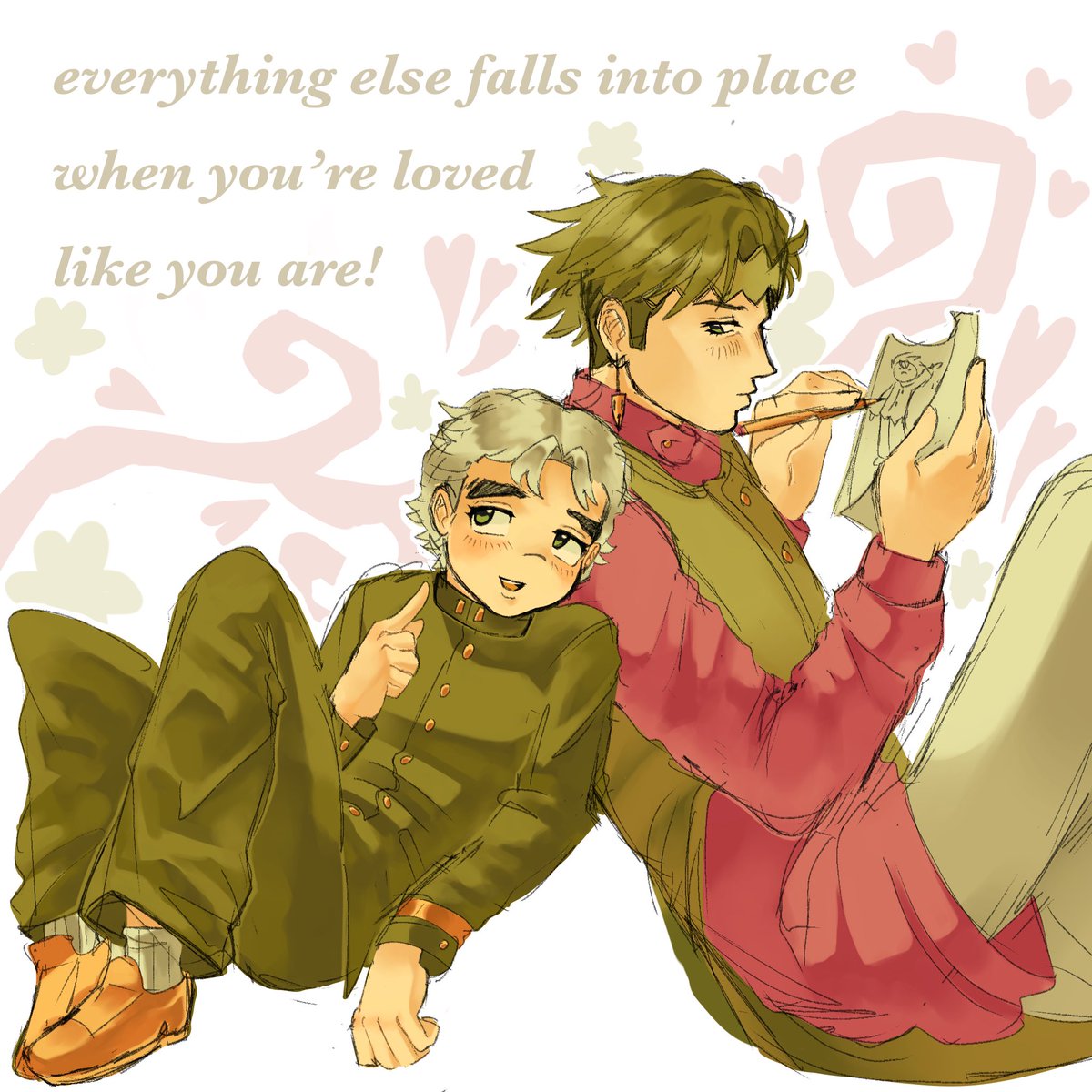 darkhearters's tweet photo. koichi &amp; rohan… the best friends 4 eva
#jjba #diu https://t.co/QOO6FirxXB