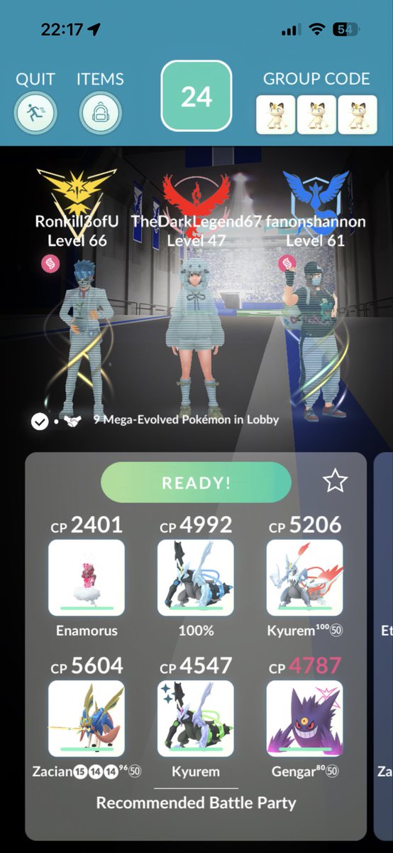 cimmits11's tweet photo. Thanks @thedarklegend67 i wish You loose A atleast 5 Remote passes IeM aa row maybe tou will start undurstood that when it’s only 9 mega evolved pokemon i. Lobby You can’t win raid  @PokemonGoApp  @everyone https://t.co/7be3zRrxmI