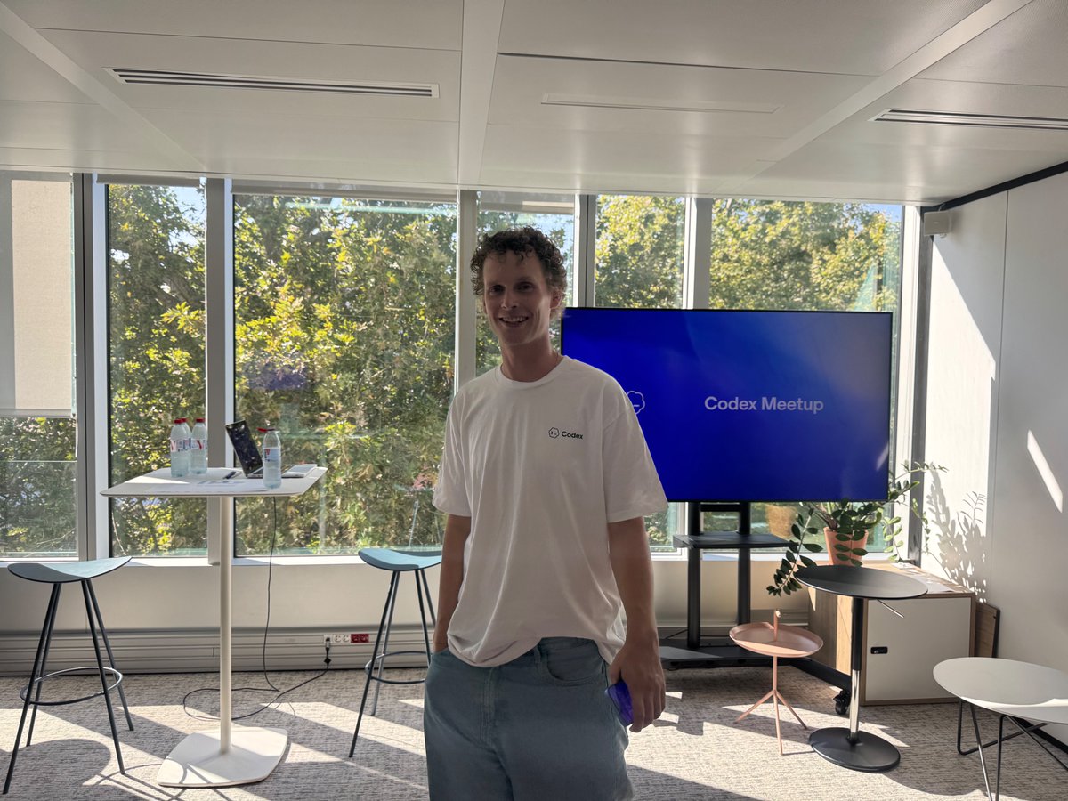PierrejeanB's tweet photo. What a day ! Codex community meet-up at @McCann_France , new app, new model, and France into the World Cup semifinal. Paris was buzzing yesterday night. thanks @borvibe and @OpenAI team https://t.co/MLjHrwVK2V
