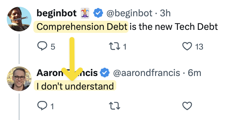 Aaron Francis tweet media