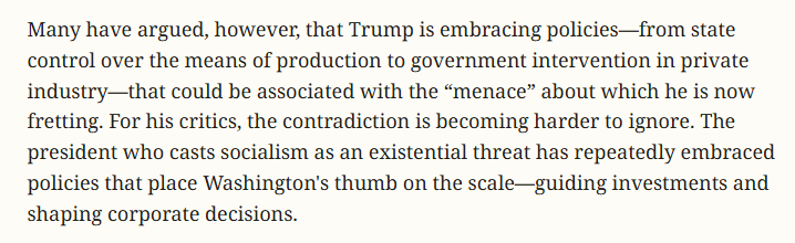 scottlincicome's tweet photo. No lies detected: "Socialism's American comeback has an unlikely leader: Donald Trump" https://t.co/XyYMtmjIW5 https://t.co/GxYN4ZXL0E