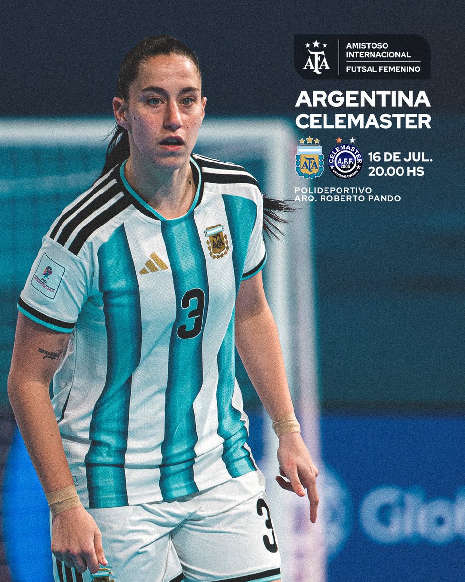 Argentina's tweet photo. #Futsal La Selección #Femenina jugará el próximo jueves 16 un amistoso ante el Celemaster, de Brasil.
📰 https://t.co/lA15KpVPEf https://t.co/QlGFDvP5Bq