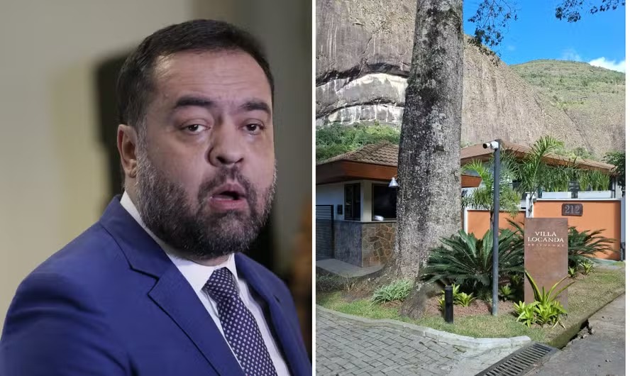 BlogdoNoblat's tweet photo. O ex-governador Cláudio Castro (PL) usou durante parte do mandato uma casa de luxo em Petrópolis registrada em nome de uma empresa cujo dono multiplicou em 177 vezes o valor de contratos com o governo do Rio na gestão passada. Castro alega ter alugado o imóvel, e Luiz Fernando Gomes, proprietário do empreendimento, diz que já havia vendido a casa e que não foi ele o responsável por disponibilizá-la ao político. Ambos, contudo, não apresentam documentos que comprovem as versões. (Globo)