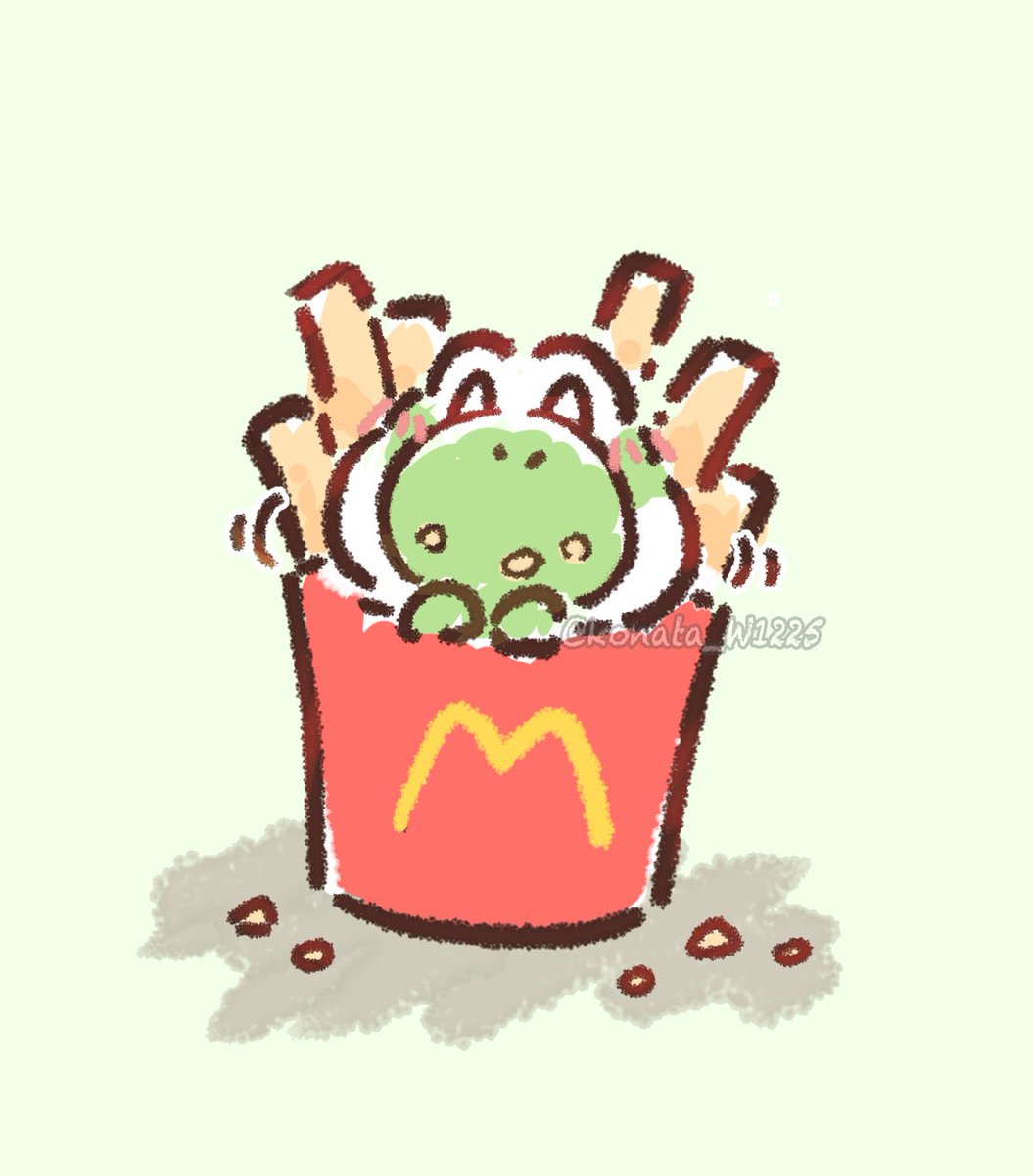 konata_W1225's tweet photo. ワイのポテトが… https://t.co/15qX0TIV4W