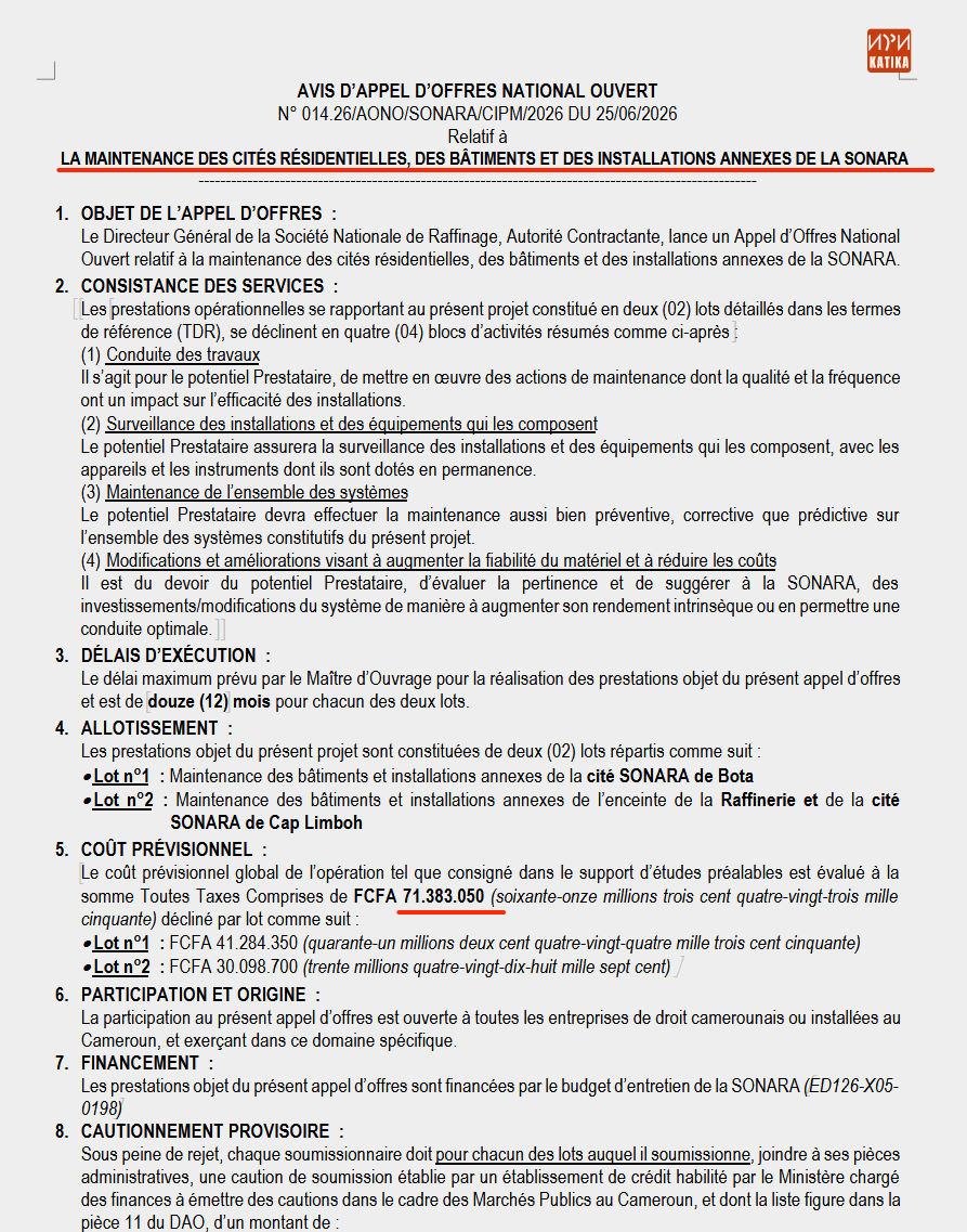 tassingremi's tweet photo. La SONARA qui ne produit rien nous coûte quand-même en maintenance et patati patata. Voilà 71 millions FCFA pour la maintenance des cités résidentielles... https://t.co/TgsY0NuROa
