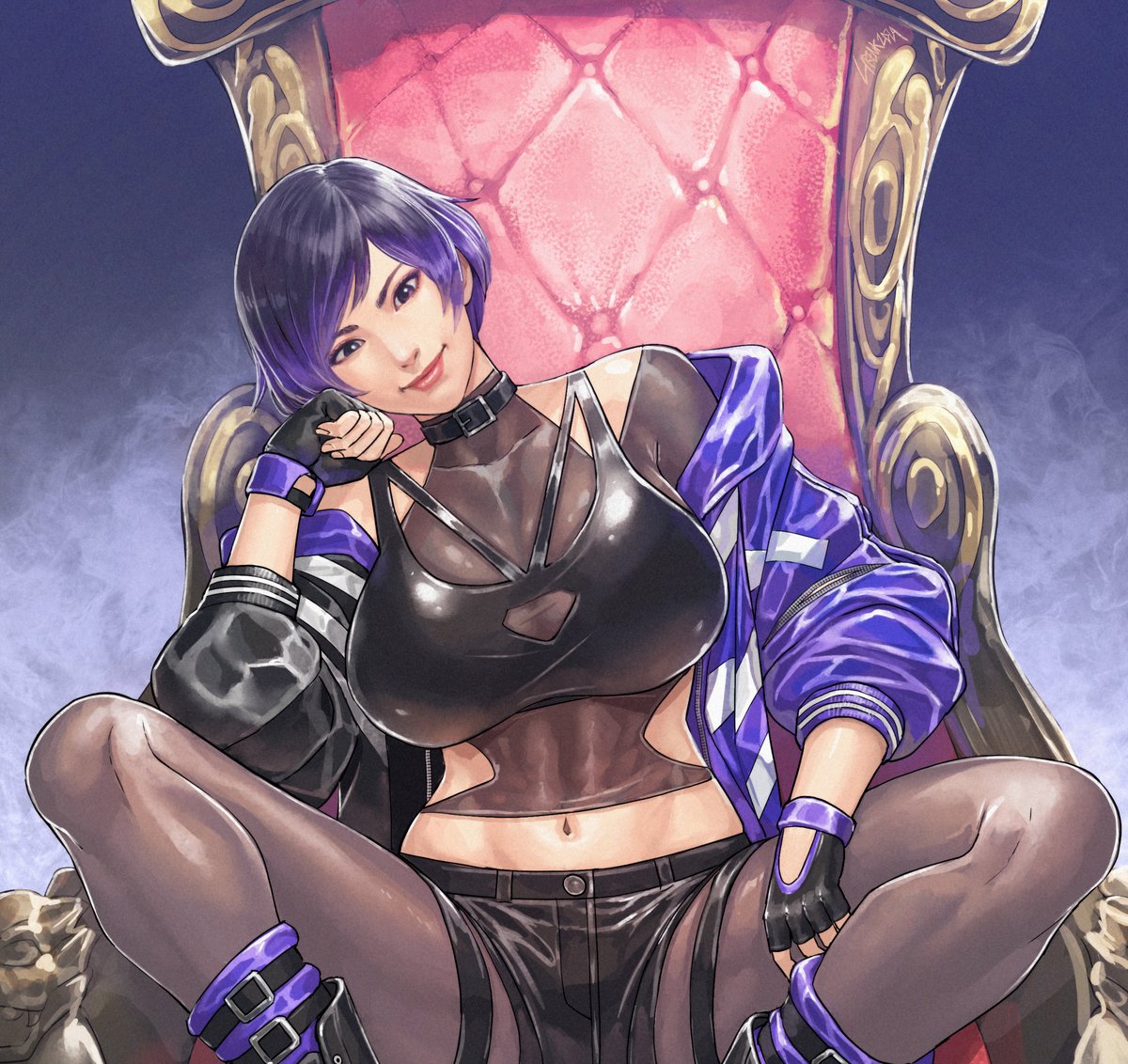 DeathBezos's tweet photo. "Reina strutted in like she was the future of Tekken.
Asuka reminded her who the real boss has always been. From cocky, untouchable arrogance to total public surrender in front of the entire crowd — broken, humiliated, Reina prayed it would just end. 😏 #ryona https://t.co/g5UDuFRyGP