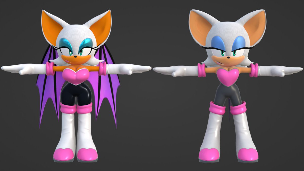 FazbearFan426's tweet photo. https://t.co/0VUU7lKm1x
Free Rouge the Bat edit found here, edited to match her proportions in SA2. Have fun using it! (Don't use this for r34/NSFW stuff, pls). 

Shoutout to @GameGuyBenn for the original rig. https://t.co/eDjVtinZvv