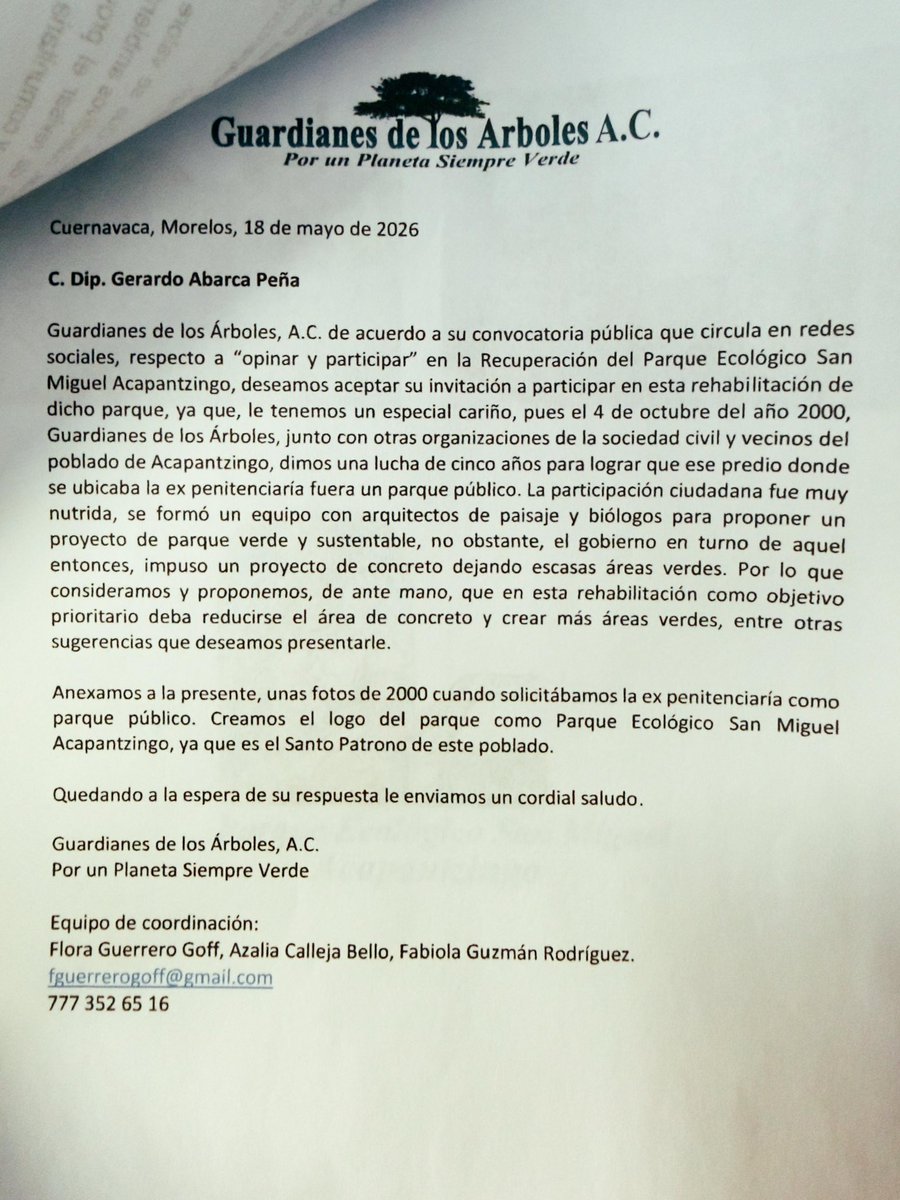 GerardoAbarca_'s tweet photo. 🌳 ¡La recuperación del Parque San Miguel #Acapantzingo "Las Fuentes Danzarinas" ya está en marcha! Hace más de un año llevé esta demanda al Congreso y hoy comienza a dar resultados. Seguiré vigilando que la rehabilitación escuche a quienes usan y defienden este espacio. https://t.co/5jXYYDSrMW