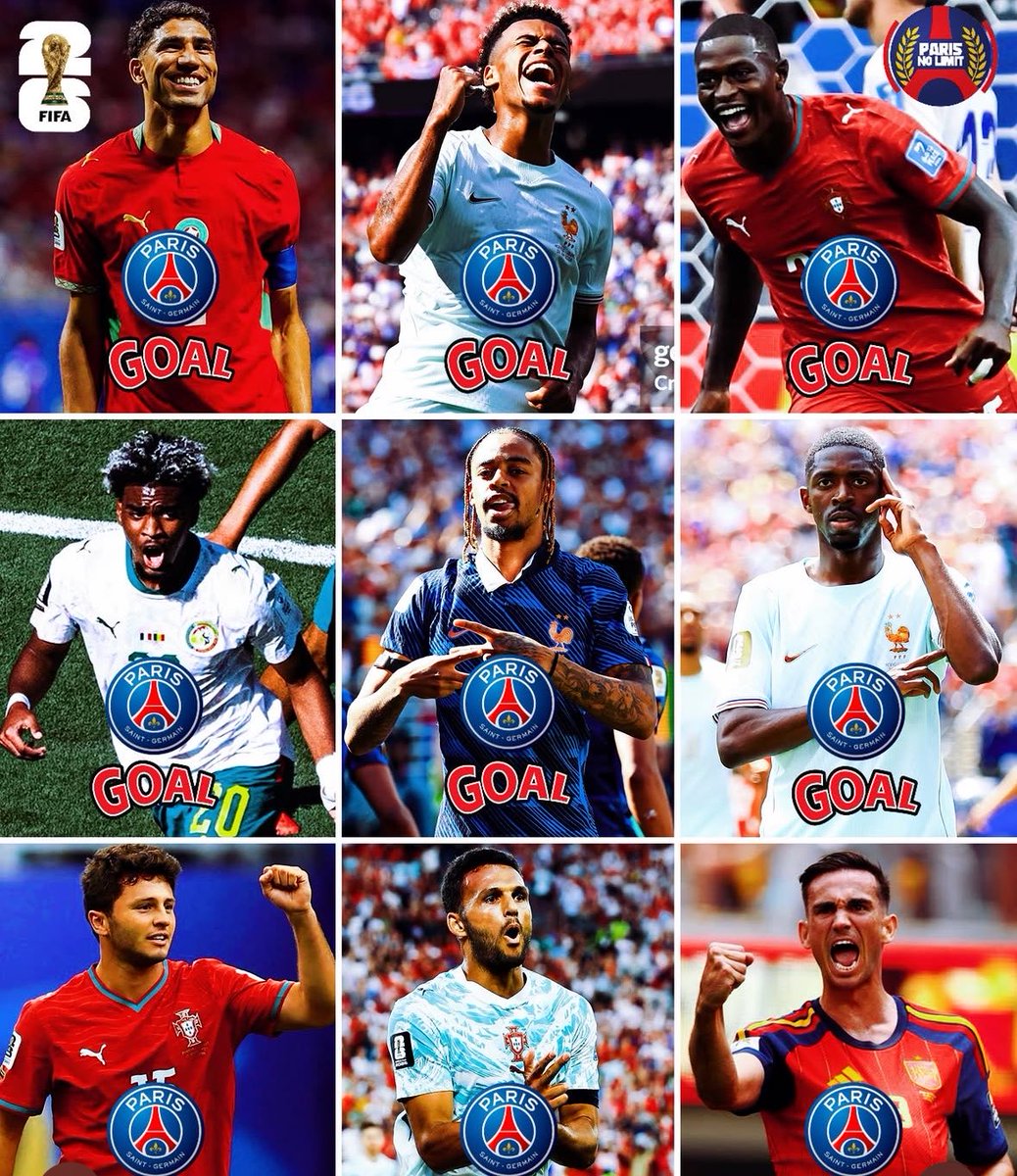 PARlSIEN's tweet photo. Nouveau record : 9 joueurs du PSG buteurs lors d’une CDM, du jamais vu dans l’histoire. https://t.co/HUaVCLR2aQ
