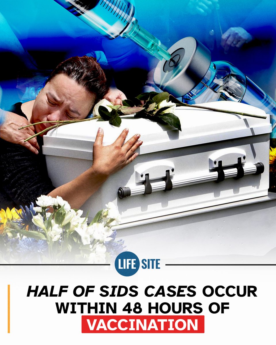 LifeSite's tweet photo. Former police detective involved in the investigations of roughly 250 sudden infant death syndrome (SIDS) cases REVEALS that roughly 50% occurred within 48 hours of a vaccination.

https://t.co/MciSXeKTSw https://t.co/2DWQuJDLQ3
