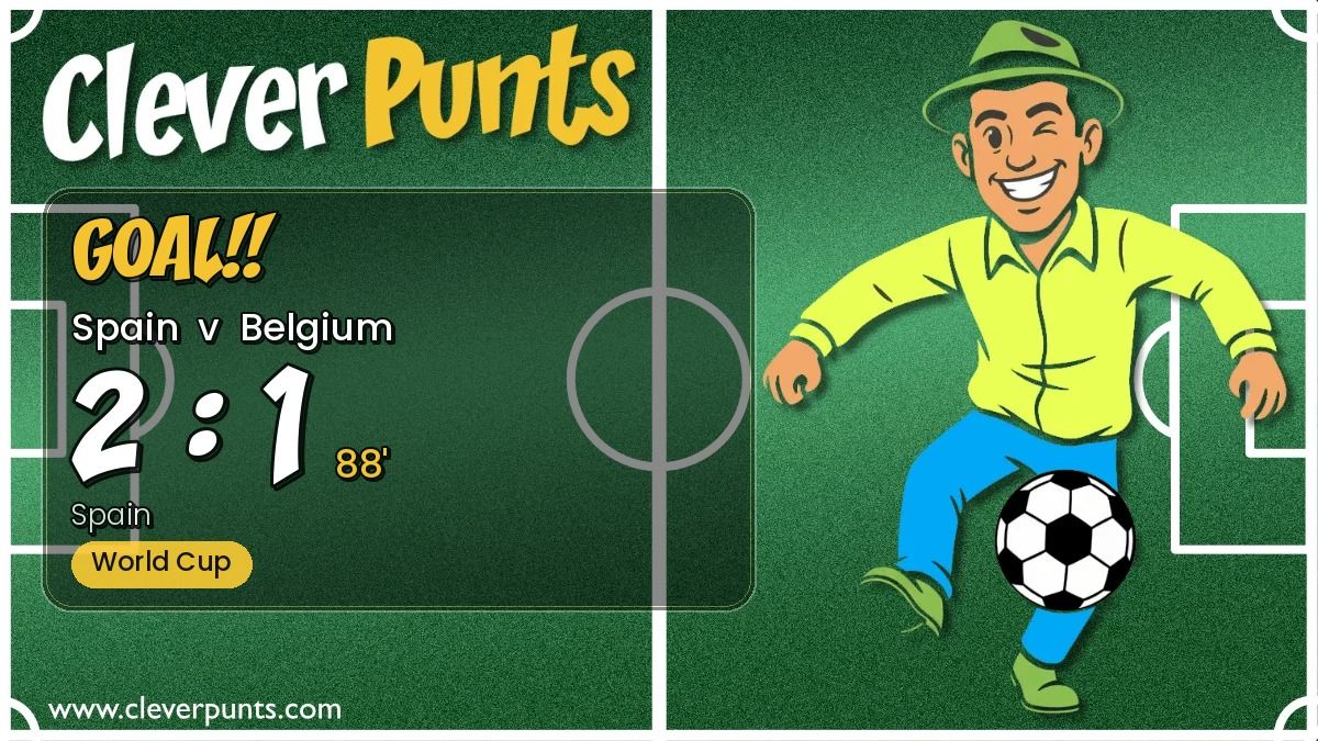 cleverpunts's tweet photo. GOAL!! Late drama — Spain 2 : 1 Belgium at 88'!
xG 1.34 : 0.38

#Spain #Belgium
https://t.co/tqRA6pGIh1 https://t.co/KzPaeINsXF