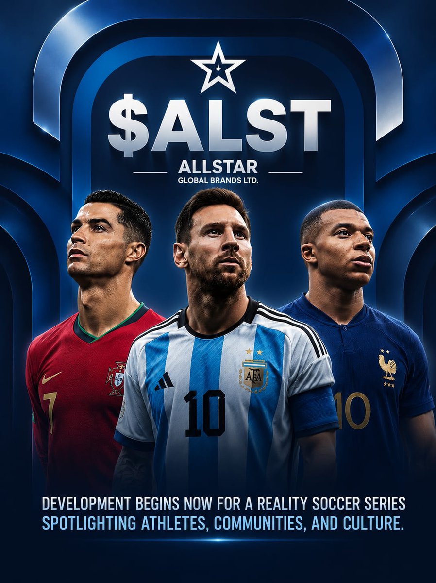alst_allstar's tweet photo. $ALST is bringing the world's game beyond the pitch with Beyond the Game Network. Development begins now.

Read more👇
https://t.co/u4kQJvEIlu https://t.co/PPax8Jr6N8