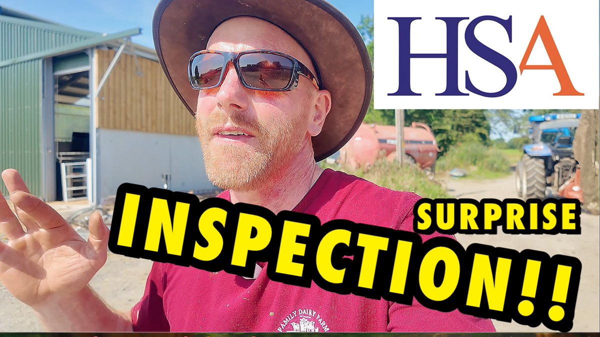 BeingAFarmWife's tweet photo. Surprise inspection from the HSA! Lots of fencing. New episode 8am Saturday on O’Neill Dairy Farm Channel on YouTube #irishfarm https://t.co/Gj4NlooIhK