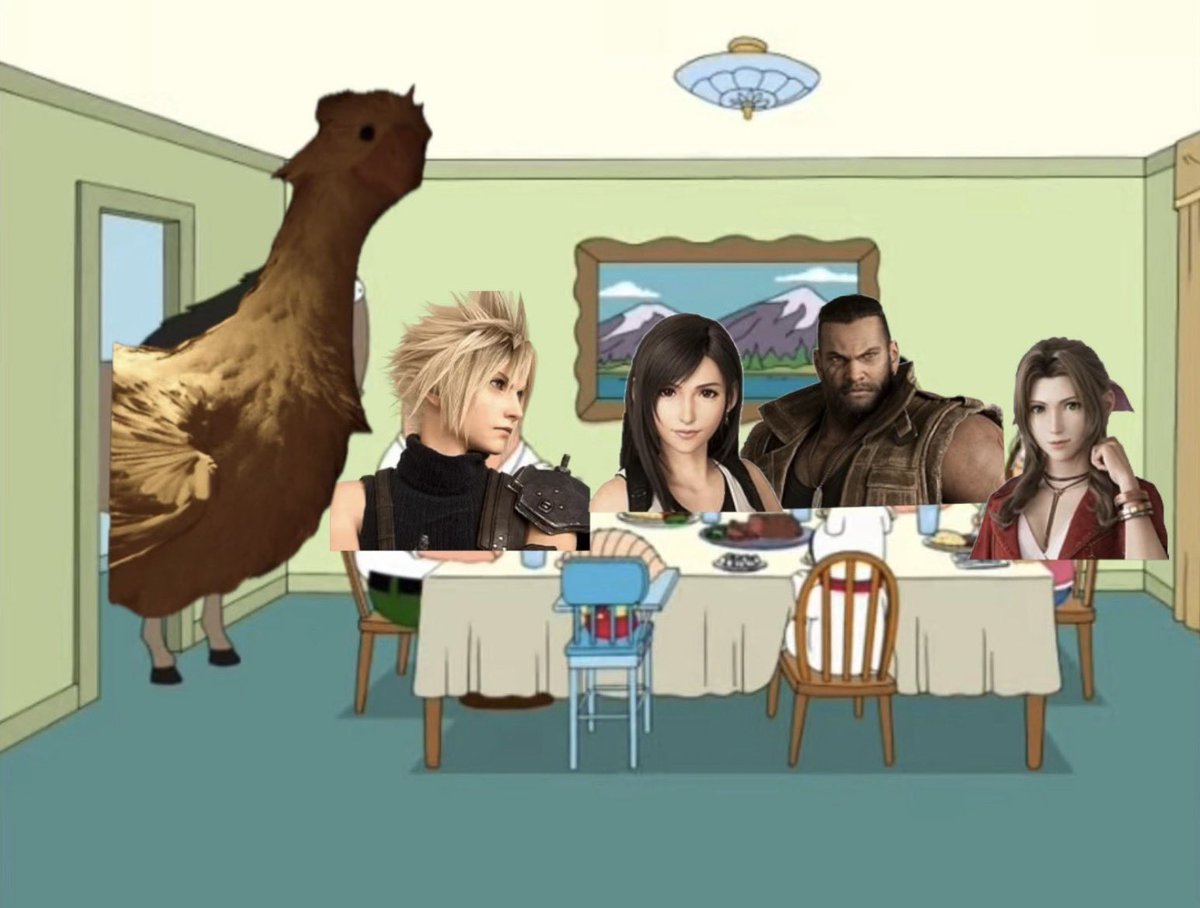 Cloudonachocobo's tweet photo. Cloud, the chocobo is here. https://t.co/ICTAHBTudS