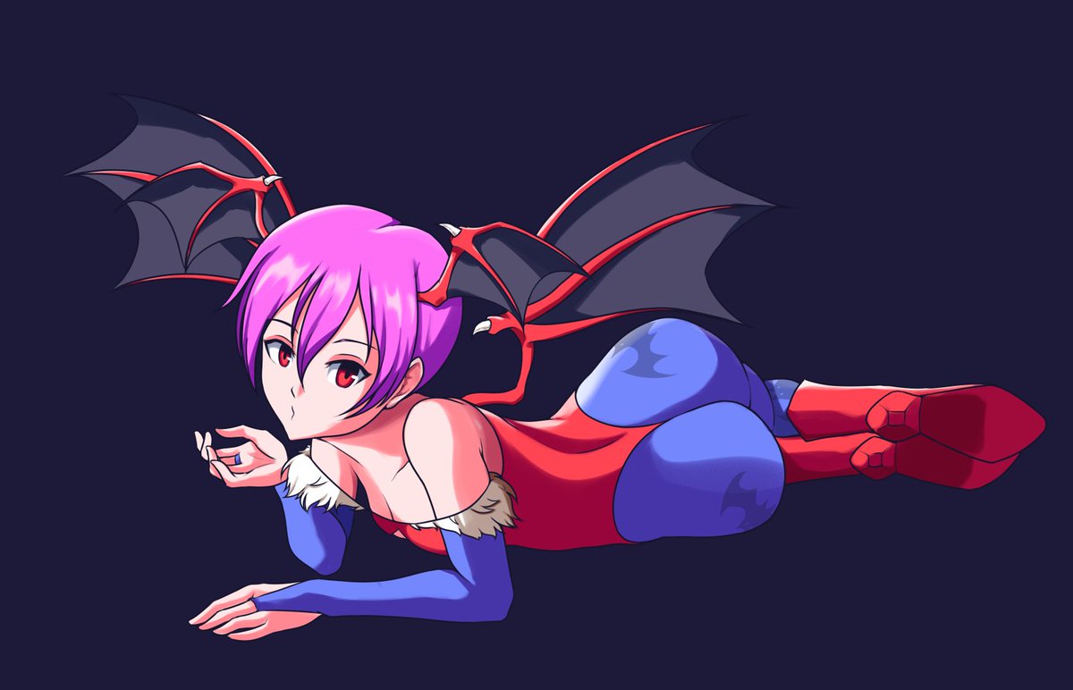 SaishuuMusou's tweet photo. If anyone remembers I exist anymore I'll be shocked frankly.

Lilith thingy, inspired by watching EVO VSAV finals. #Darkstalkers #VSAV https://t.co/FDXRUW4OxY